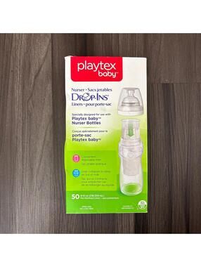 Playtex Baby Drop-ins Liners 50 For Baby Nurser Bottles 8-10 Oz